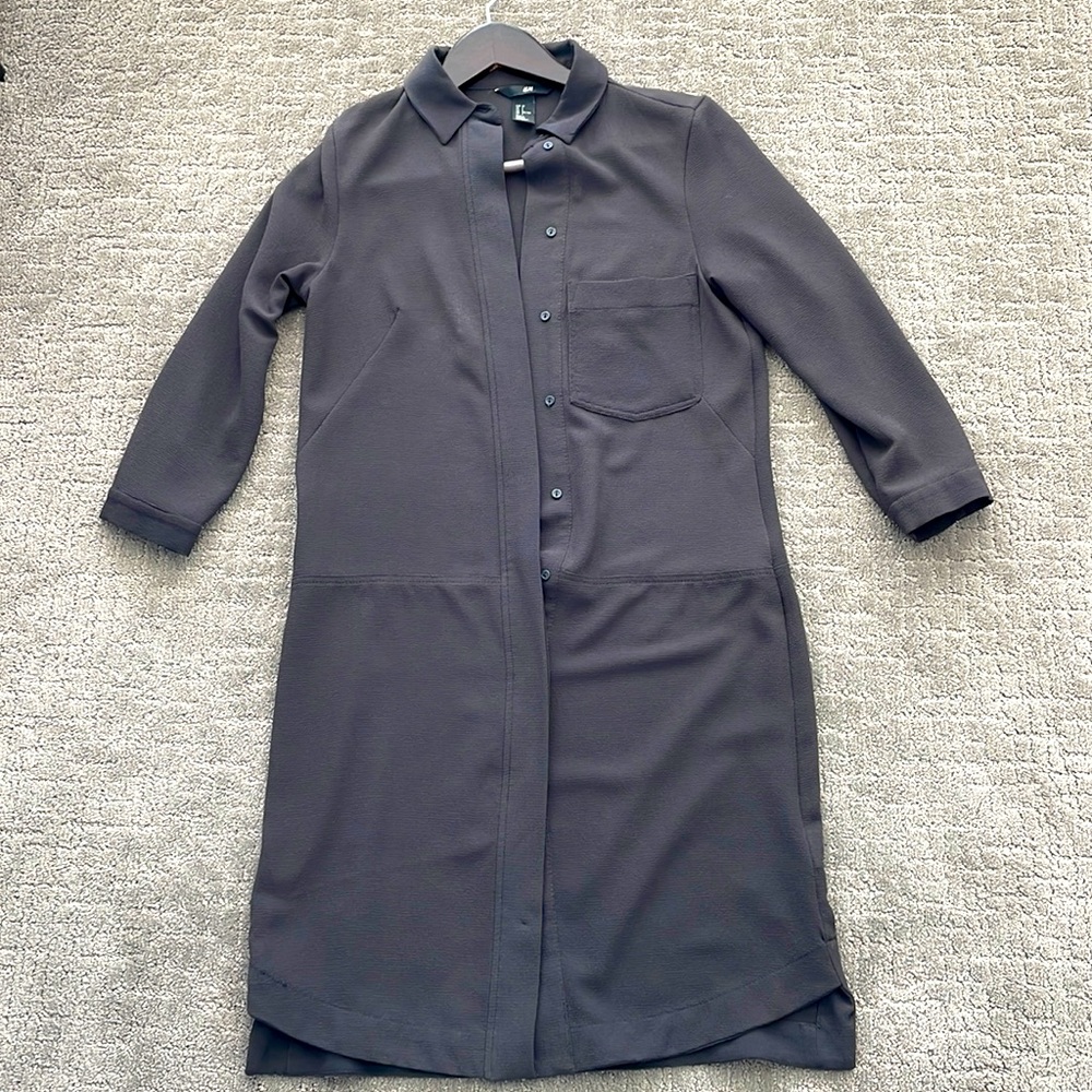Charcoal H&M Shirt Dress Size 2